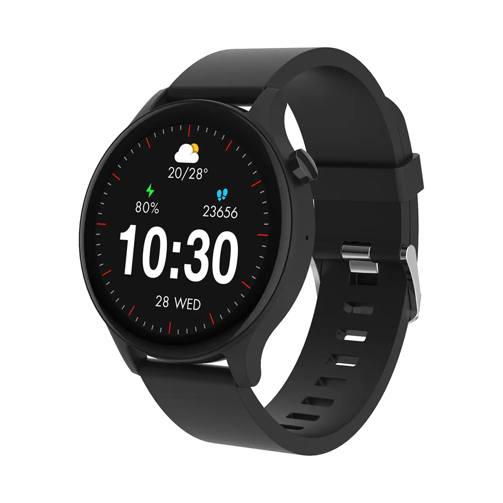 PORODO Essential Pulse SmartWatch 1.38" - Black